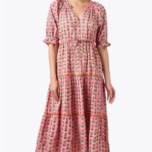 NWT Pink City Prints Calypso Pink Floral Dress